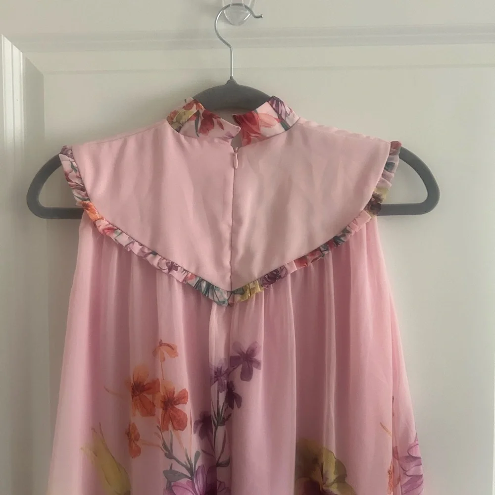 Floral Pink Kids Casual Dress